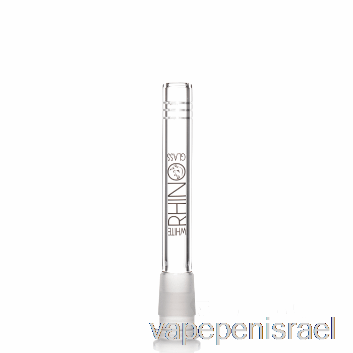 חד פעמי Vape ישראל קרנף לבן 19/14 זכוכית למטה 4.5 אינץ'